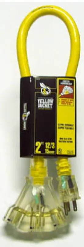 2' 15A 12GA EXT Cord