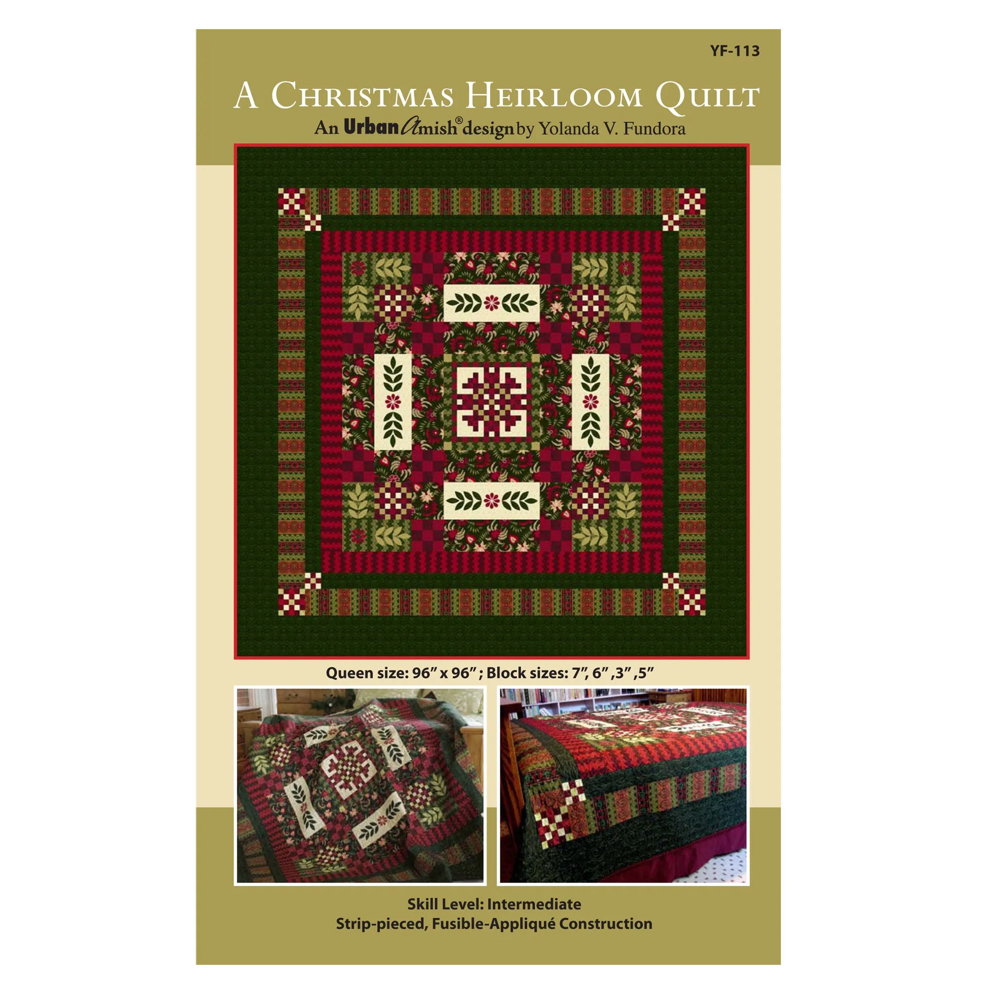 A Christmas Heirloom Quilt Pattern YF-113w  - Wholesale Product