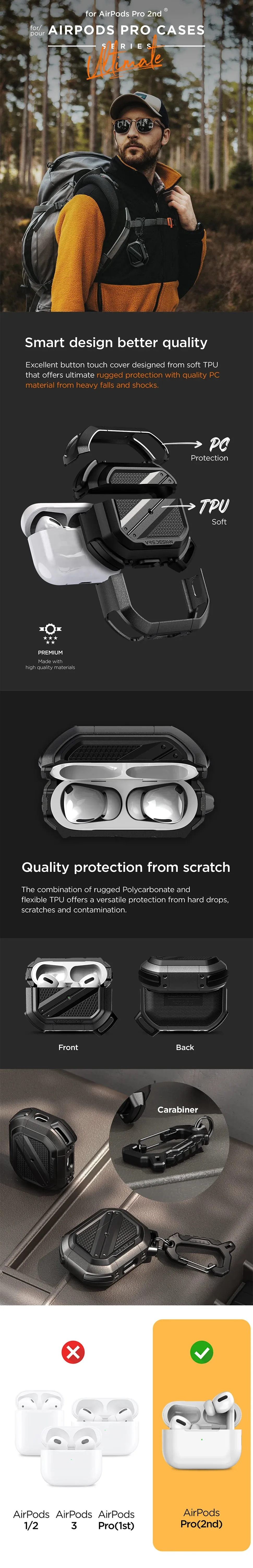 AirPods Pro 2 Case TERRA GUARD ULTIMATE