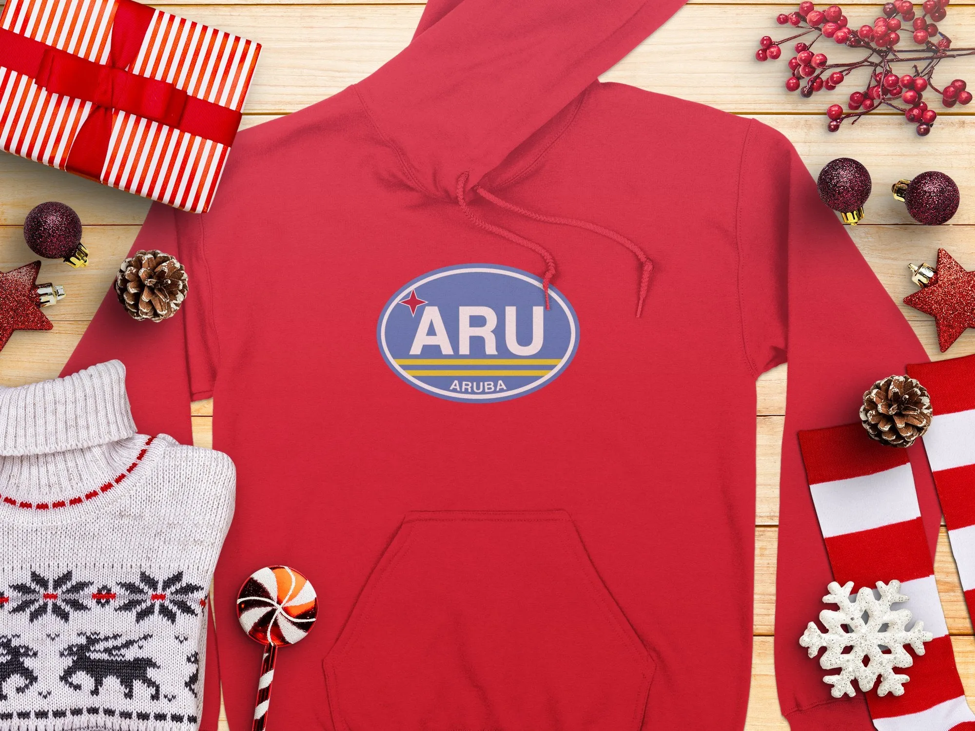Aruba Vacation Flag Hoodie for Island Adventure Lovers