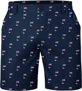 Arvilhill Men's American Flag Golf Shorts Patriotic 4th of July Independence Day Shorts with Pockets (S-XXL)