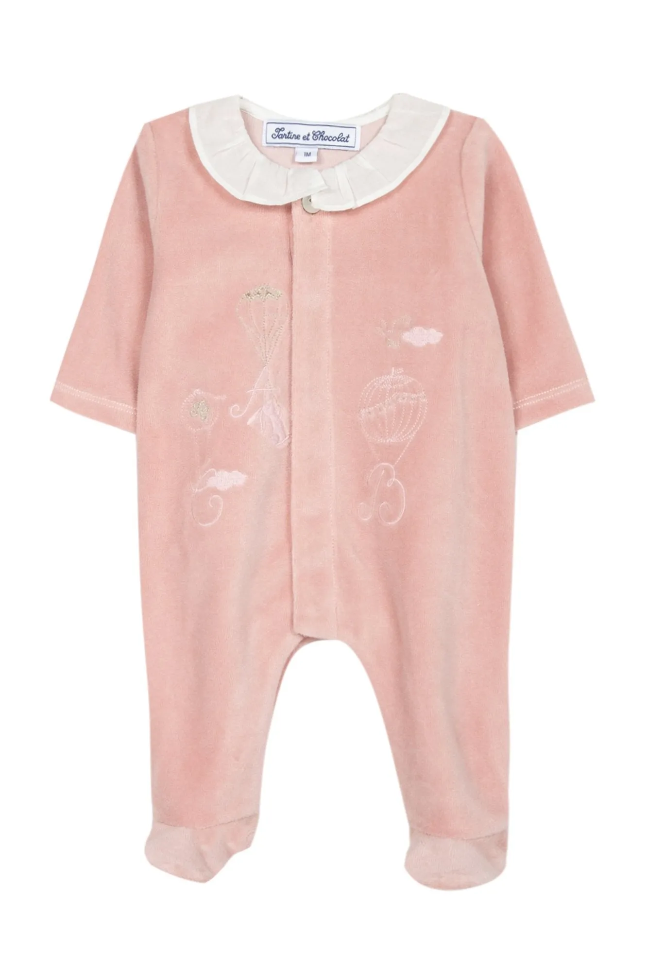Babygrow - Mid pink alphabet