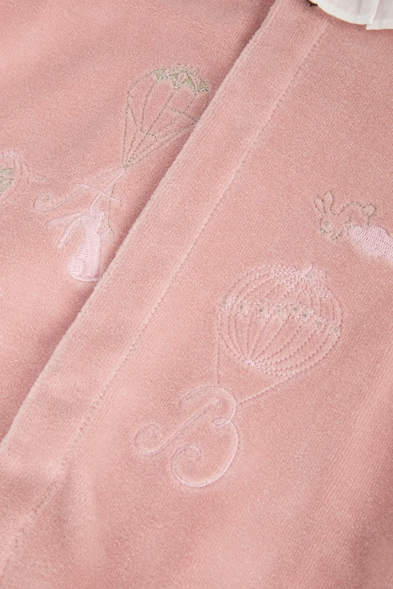 Babygrow - Mid pink alphabet