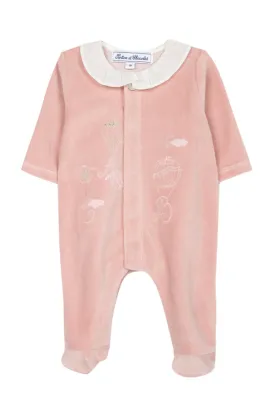 Babygrow - Mid pink alphabet