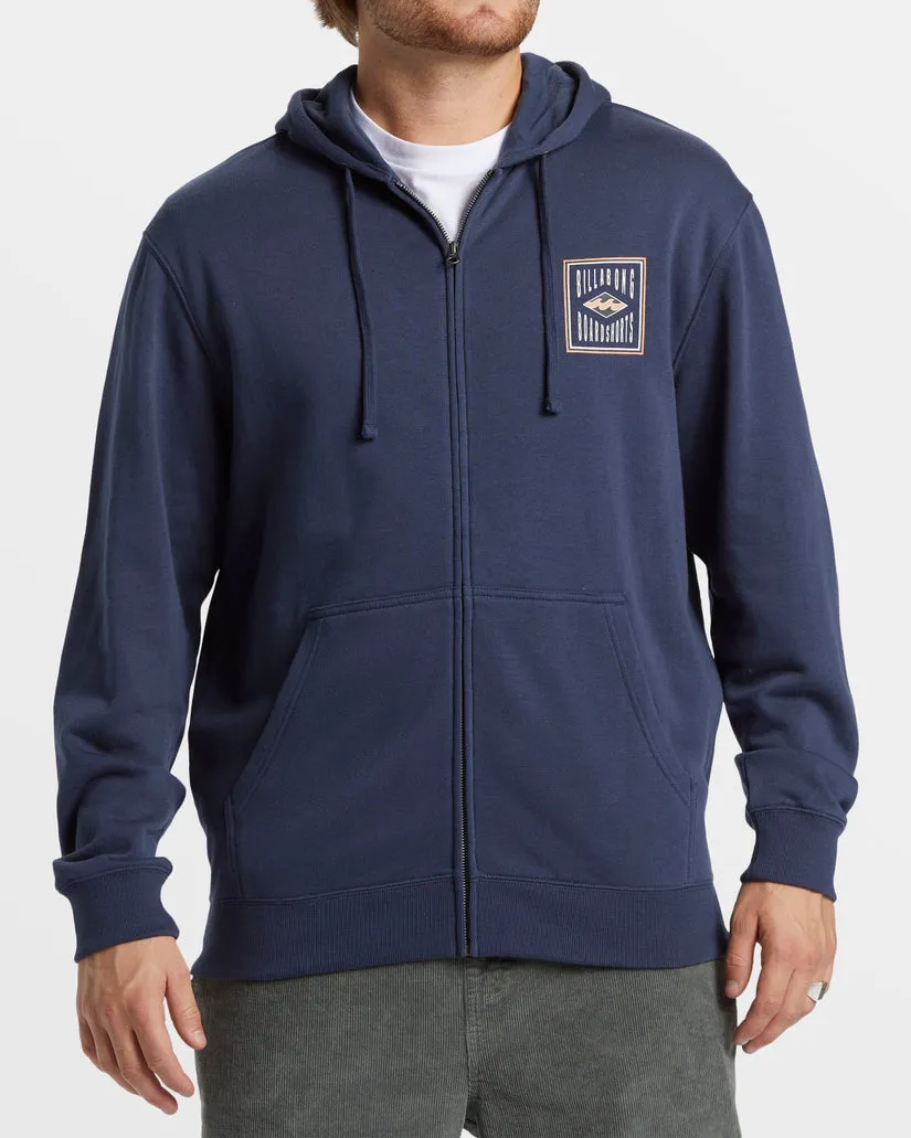 Billabong Short Sands Zip Hoodie - DUSTY NAVY