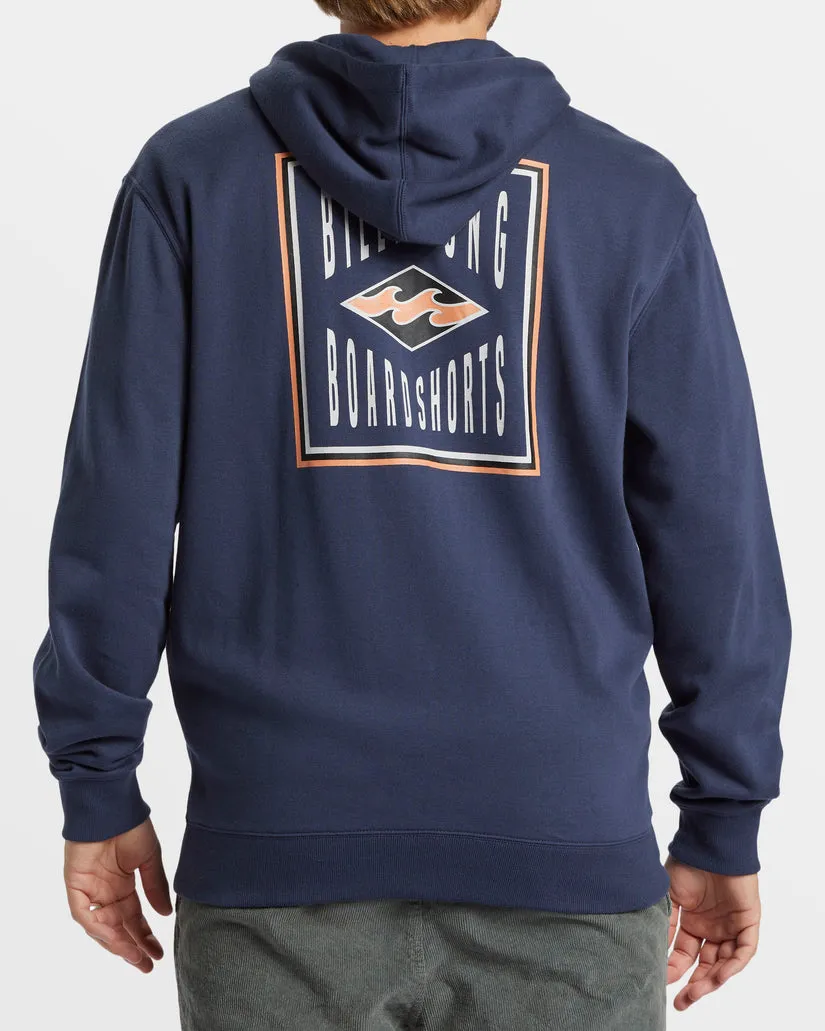 Billabong Short Sands Zip Hoodie - DUSTY NAVY