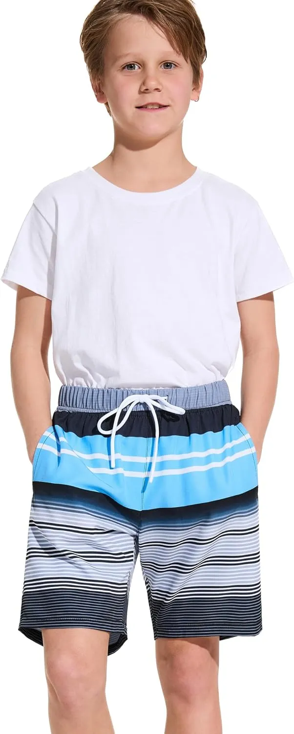Boys Swim Trunks Toddler Swim Shorts Quick Dry Comfort Bathing Suit Sun Protection Swimwear with Pockets 2-16 Years