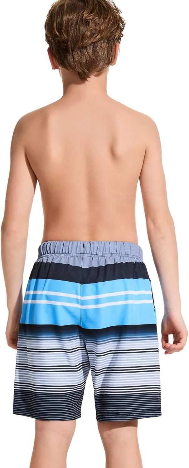 Boys Swim Trunks Toddler Swim Shorts Quick Dry Comfort Bathing Suit Sun Protection Swimwear with Pockets 2-16 Years