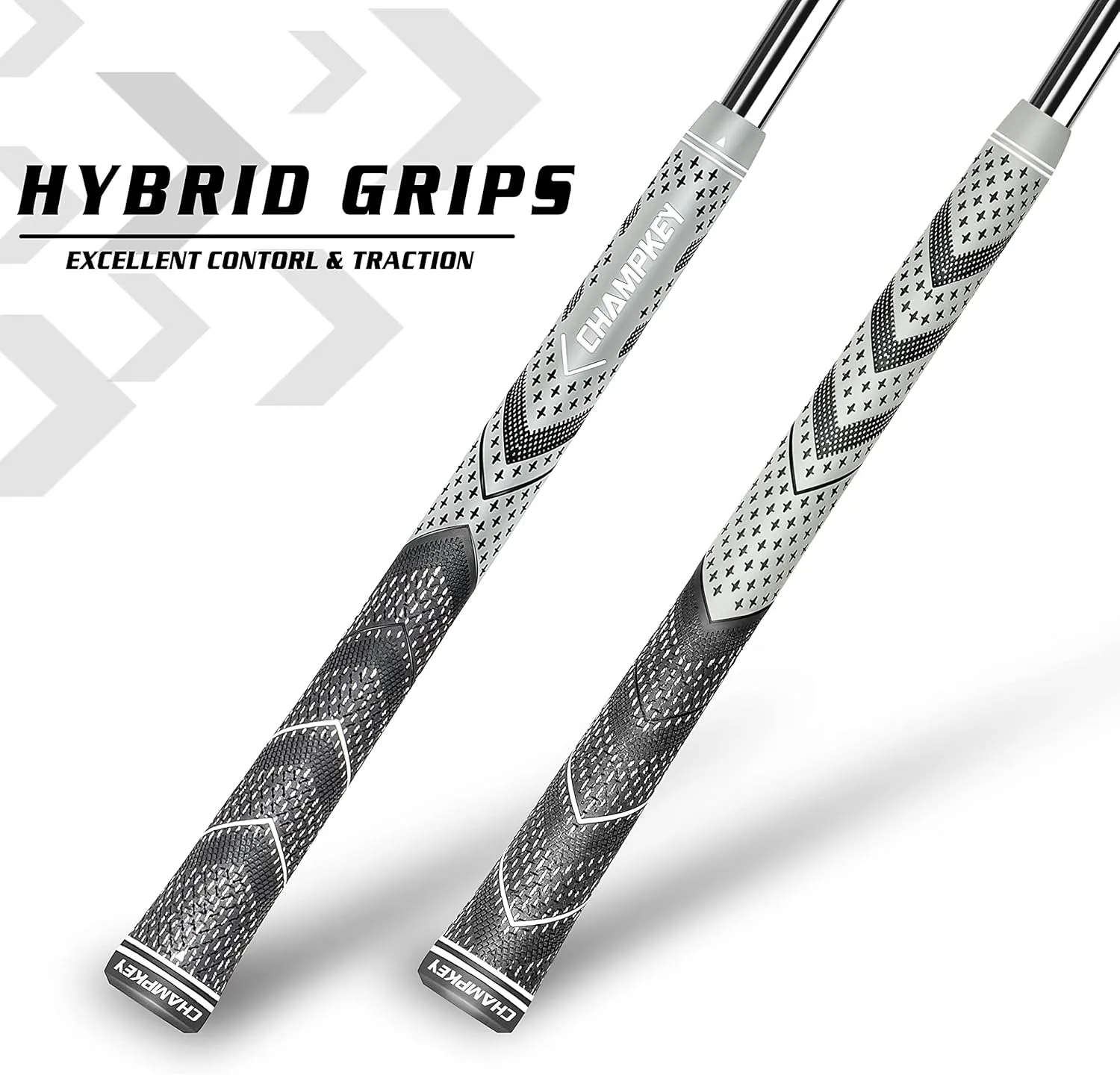 CHAMPKEY Golf Grips 13 Pack | Come with Solvent,15 Tapes,Vise Clamp and Hook Blade | All Weather Control and High Feedback Golf Club Grips
