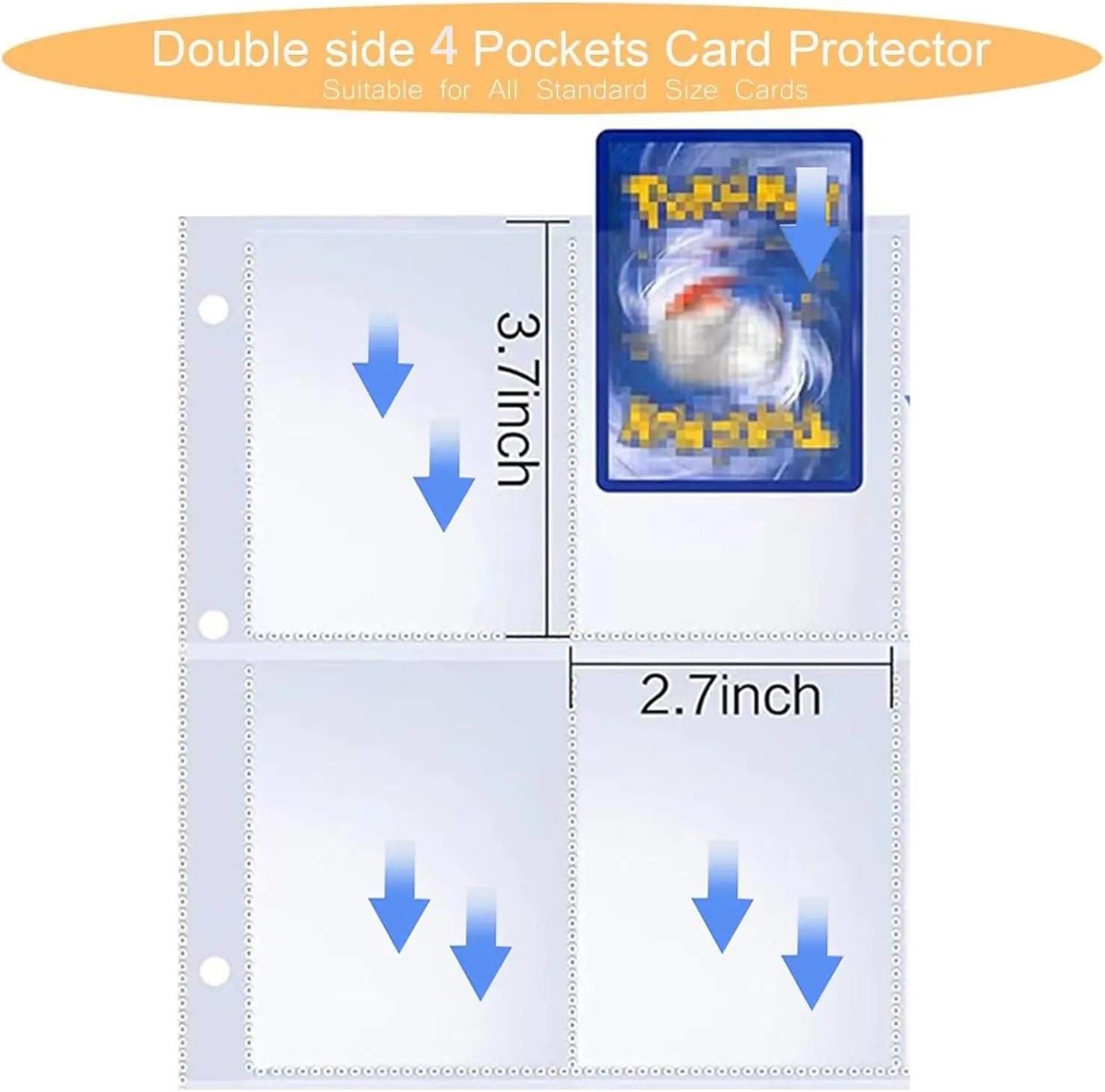 Cool Dragon Trading Card Binder - 4-Pocket Zipper Binder with 400 Pockets, Ideal for Card Collectors and Enthusiasts - Collectible Trading Card Album with Sleeves