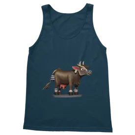 Dark Brown Cow Classic Adult Vest Top