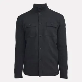 Edwin Wind Proof Knitted Shirt Jacket / Black Melange