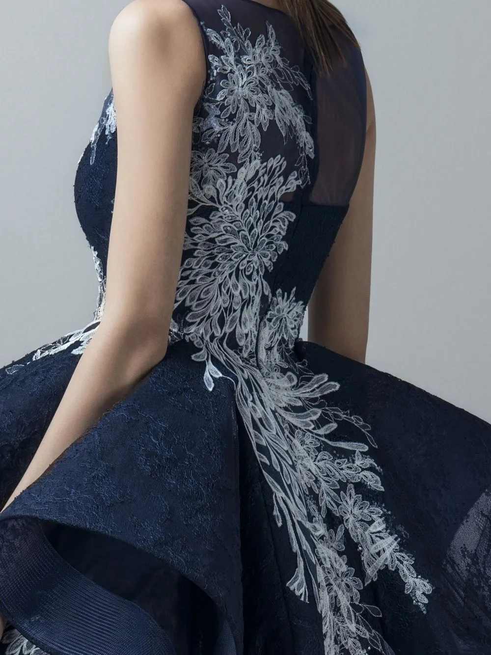 Embroidered Multi-Layered Dress
