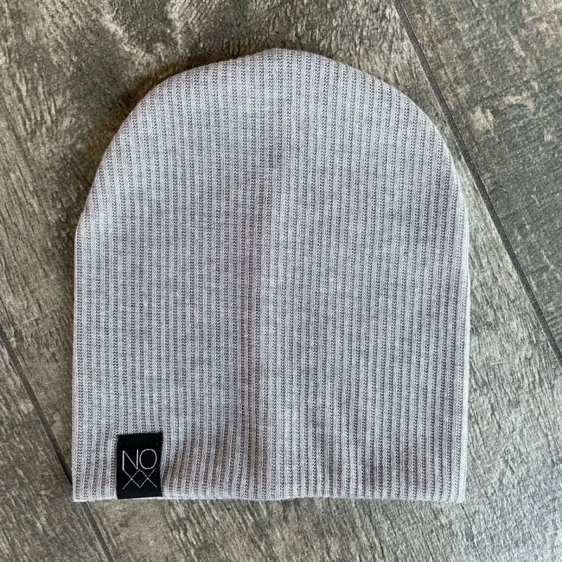 Heather Gray | Ribbed Knit Beanie