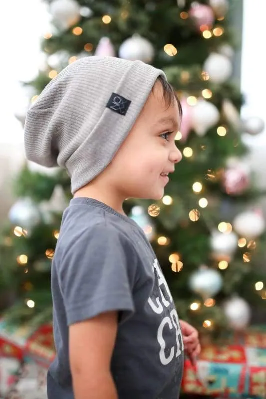 Heather Gray | Ribbed Knit Beanie
