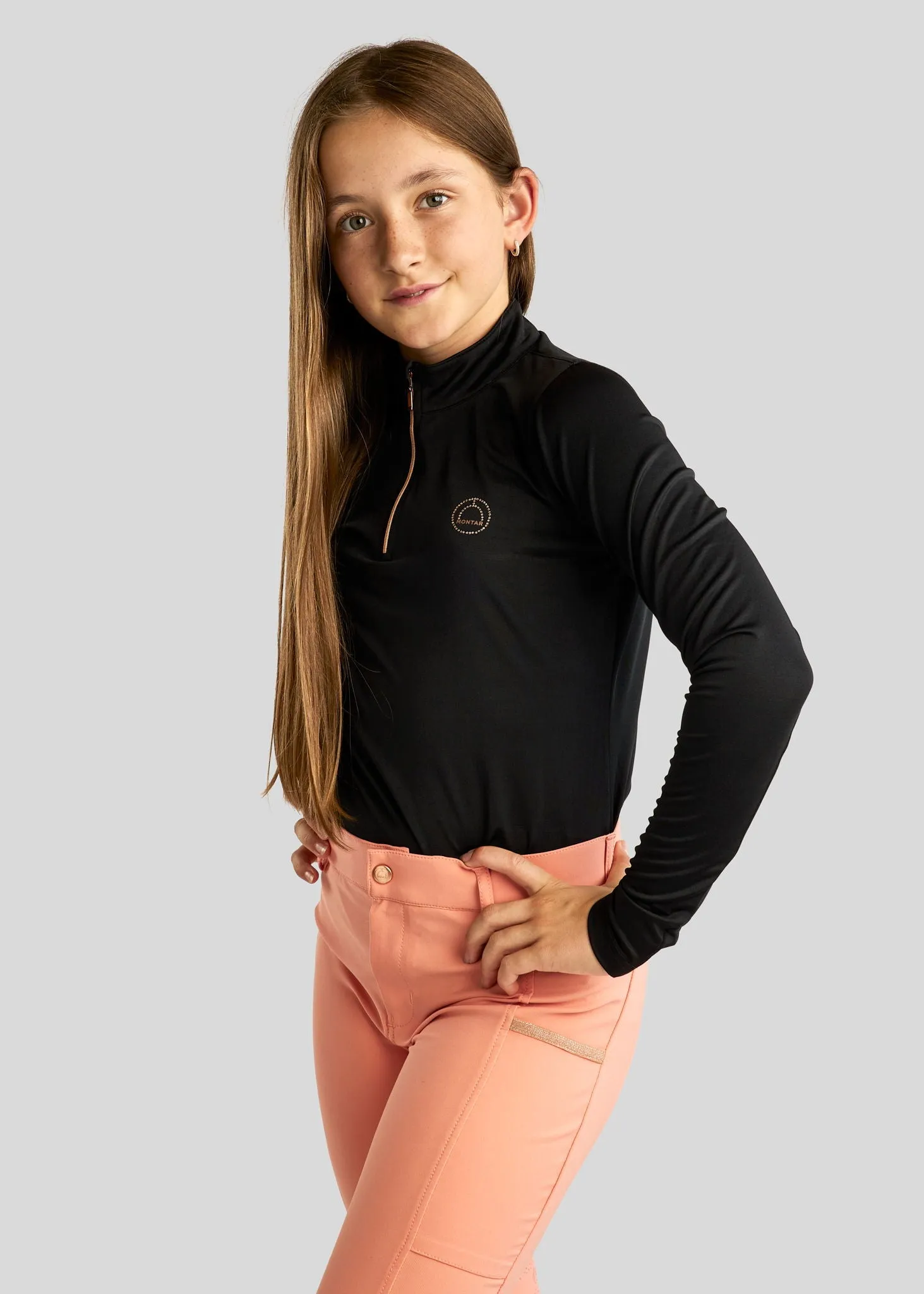 Junior Everly Polo Rosegold - Black