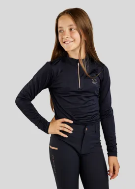 Junior Everly Polo Rosegold - Navy