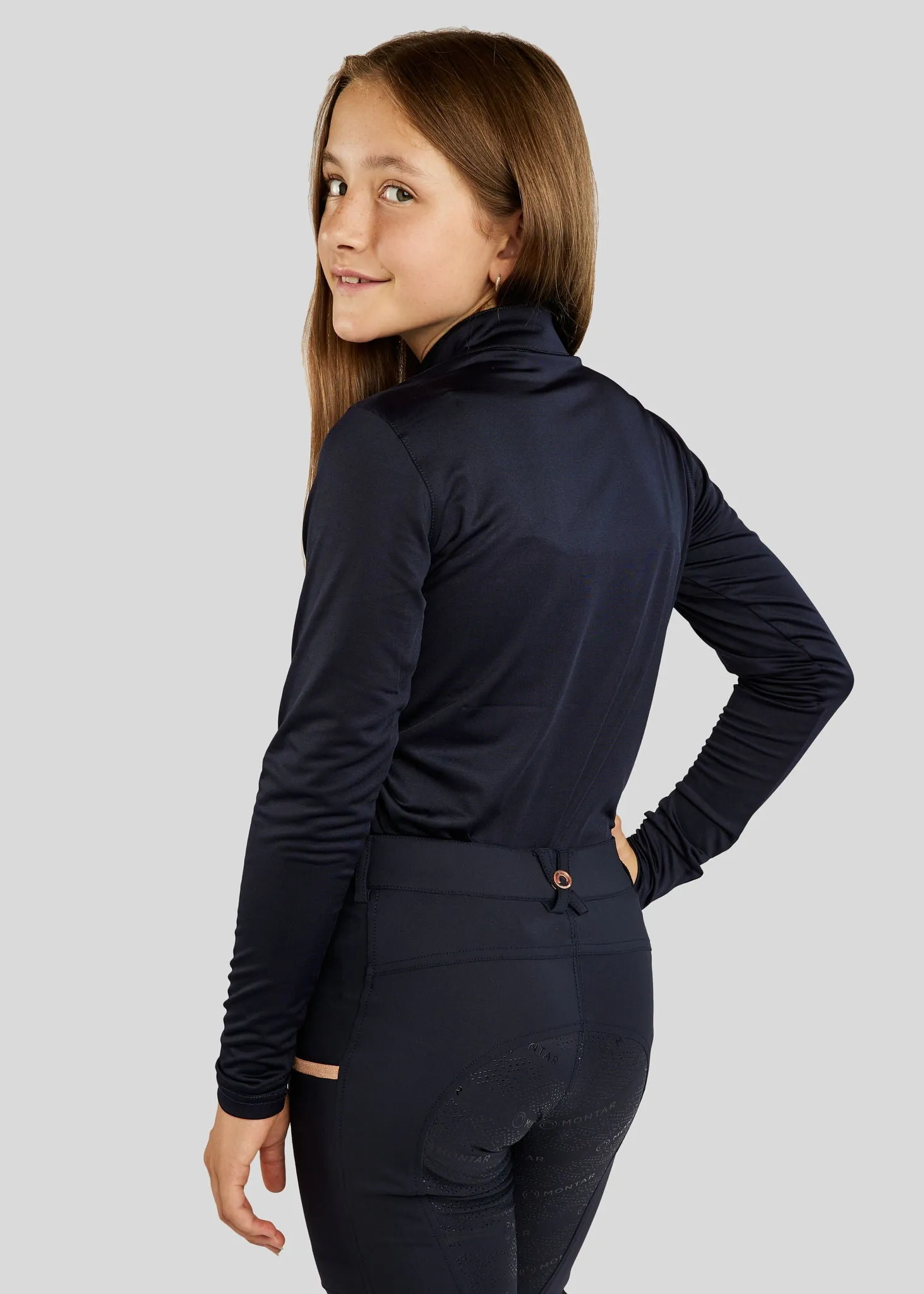 Junior Everly Polo Rosegold - Navy