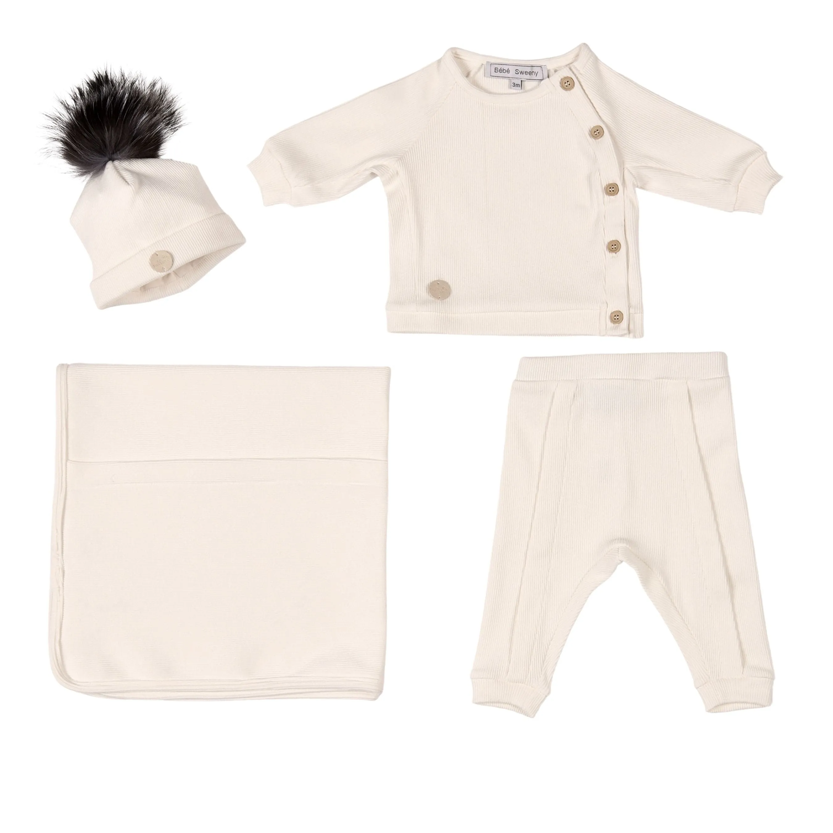 Lenny | Ivory Personalised Baby Gift Set (5)