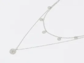 Linette Star Layered Necklace - Silver