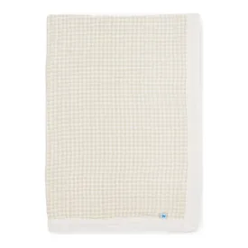 Little Unicorn Cotton Muslin Baby Quilt - Tan Gingham