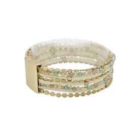 Meghan Browne Lenny Bracelet - Gold Light Multi