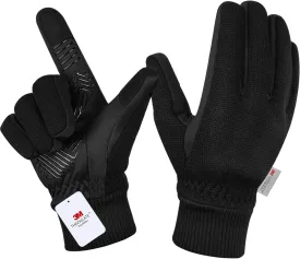 MOREOK Winter Gloves for Men/Women -10F 3M Thinsulate Warm Touch Screen Snow Ski Bicycle Bike Gloves for Driving/Cycling/Running/Hiking