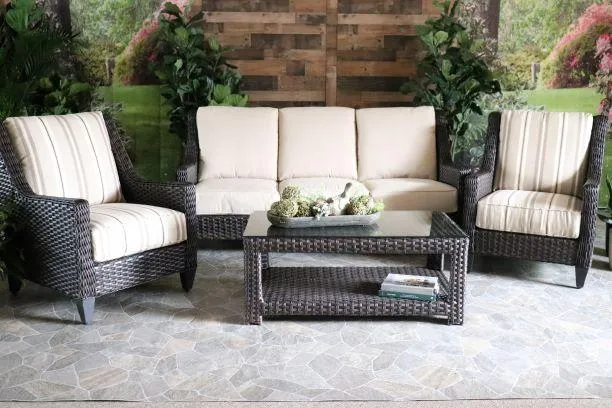 OCONEE 4 PIECE SEATING SET - Sofa, 2 Club Chairs and Coffee Table