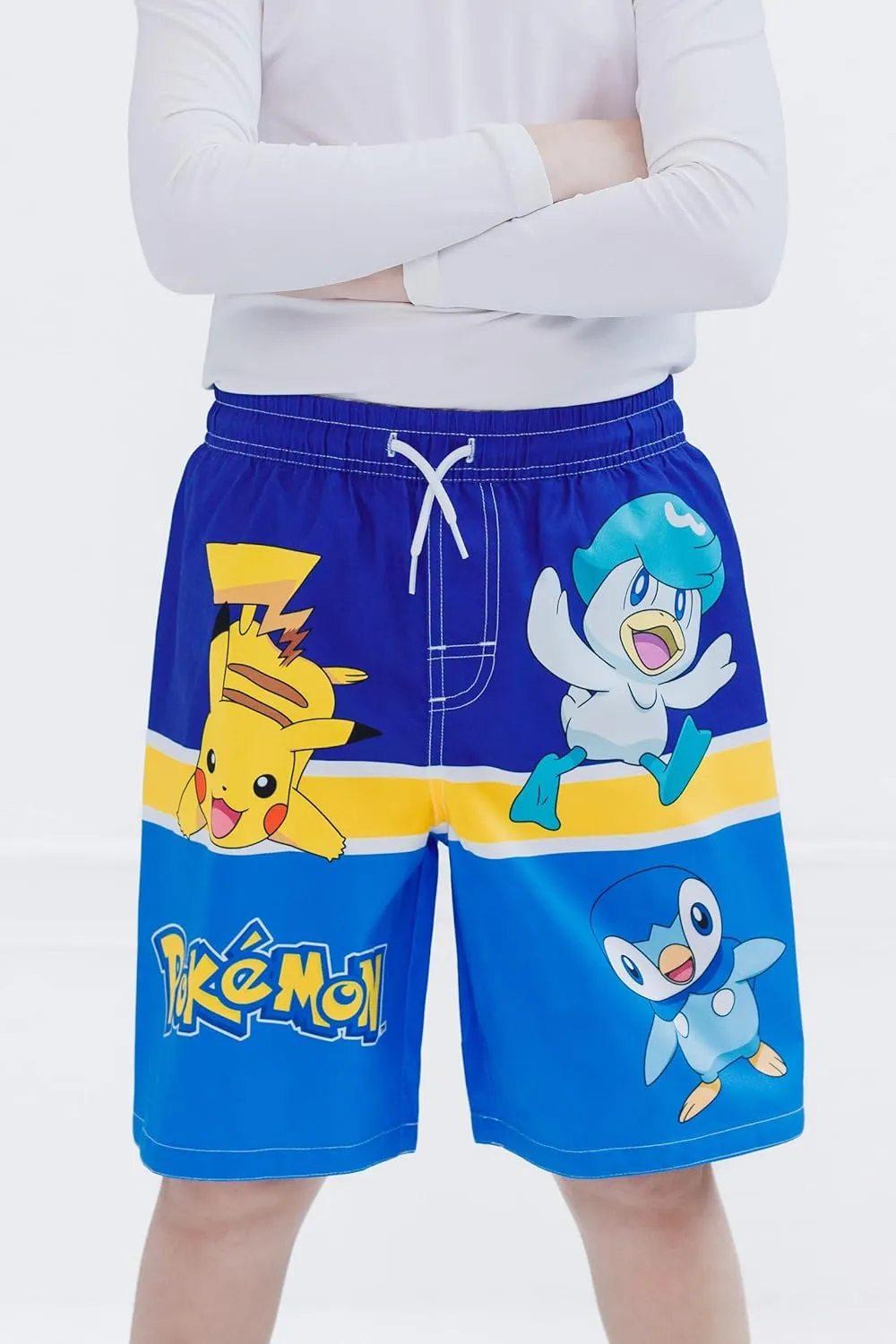 Pokemon Compression UPF 50  Swim Trunks Little Kid to Big Kid Sizes (4-14-16)