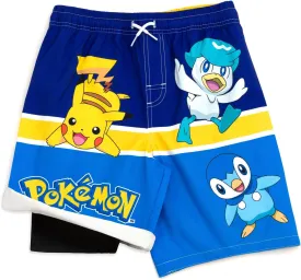 Pokemon Compression UPF 50  Swim Trunks Little Kid to Big Kid Sizes (4-14-16)