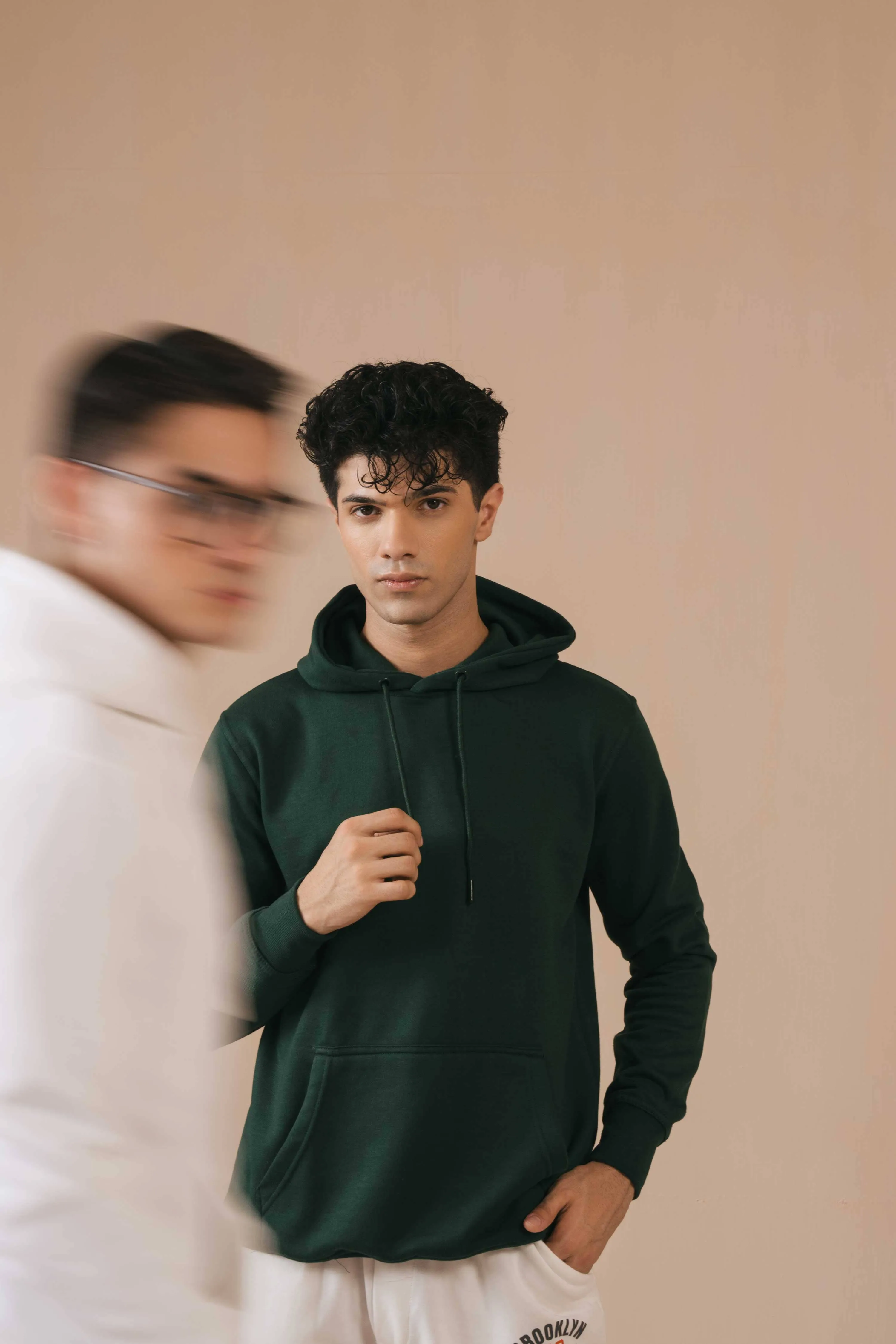 Polo Republica Men's Solid Fleece Pullover Hoodie