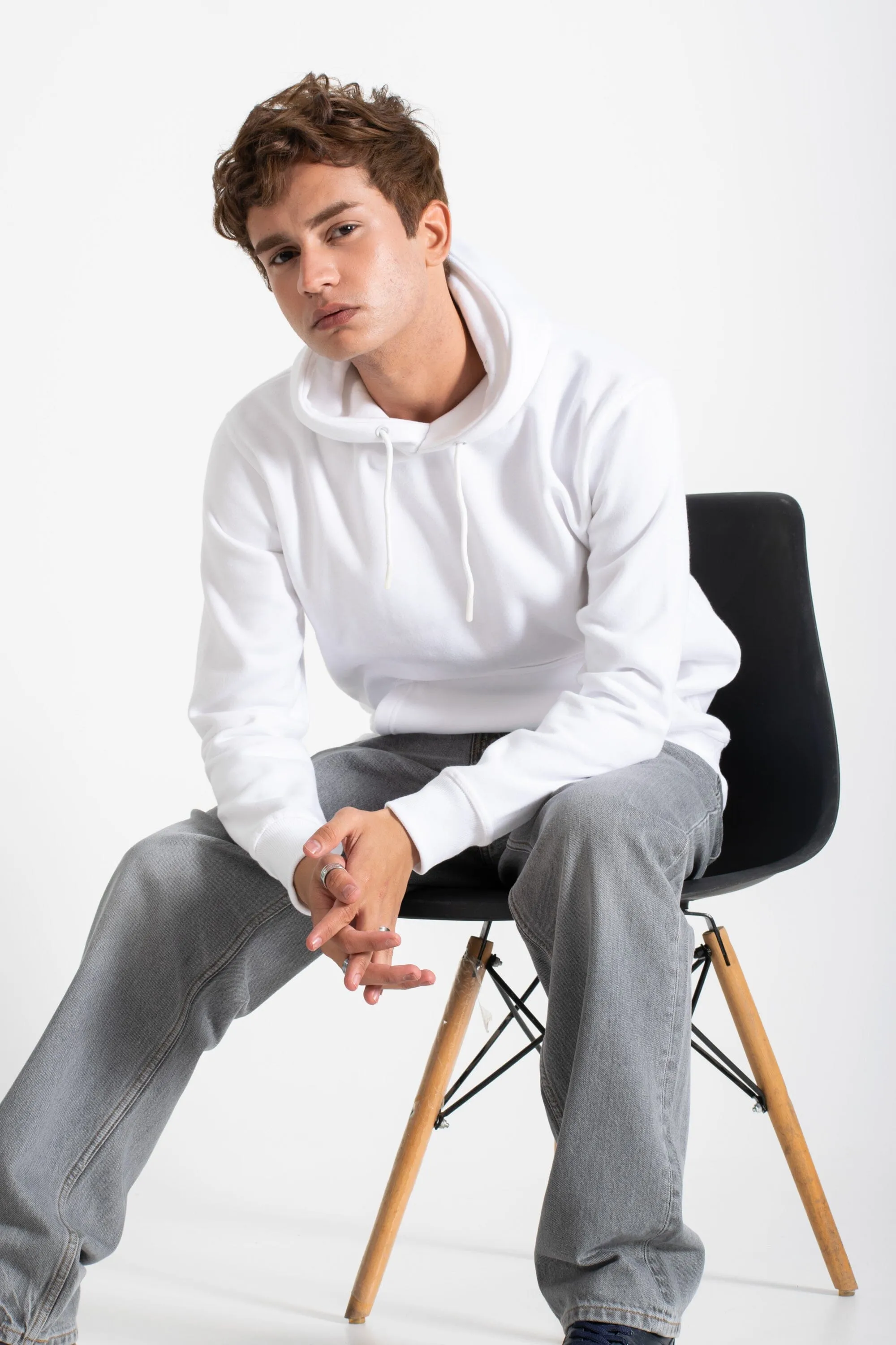 Polo Republica Men's Solid Fleece Pullover Hoodie
