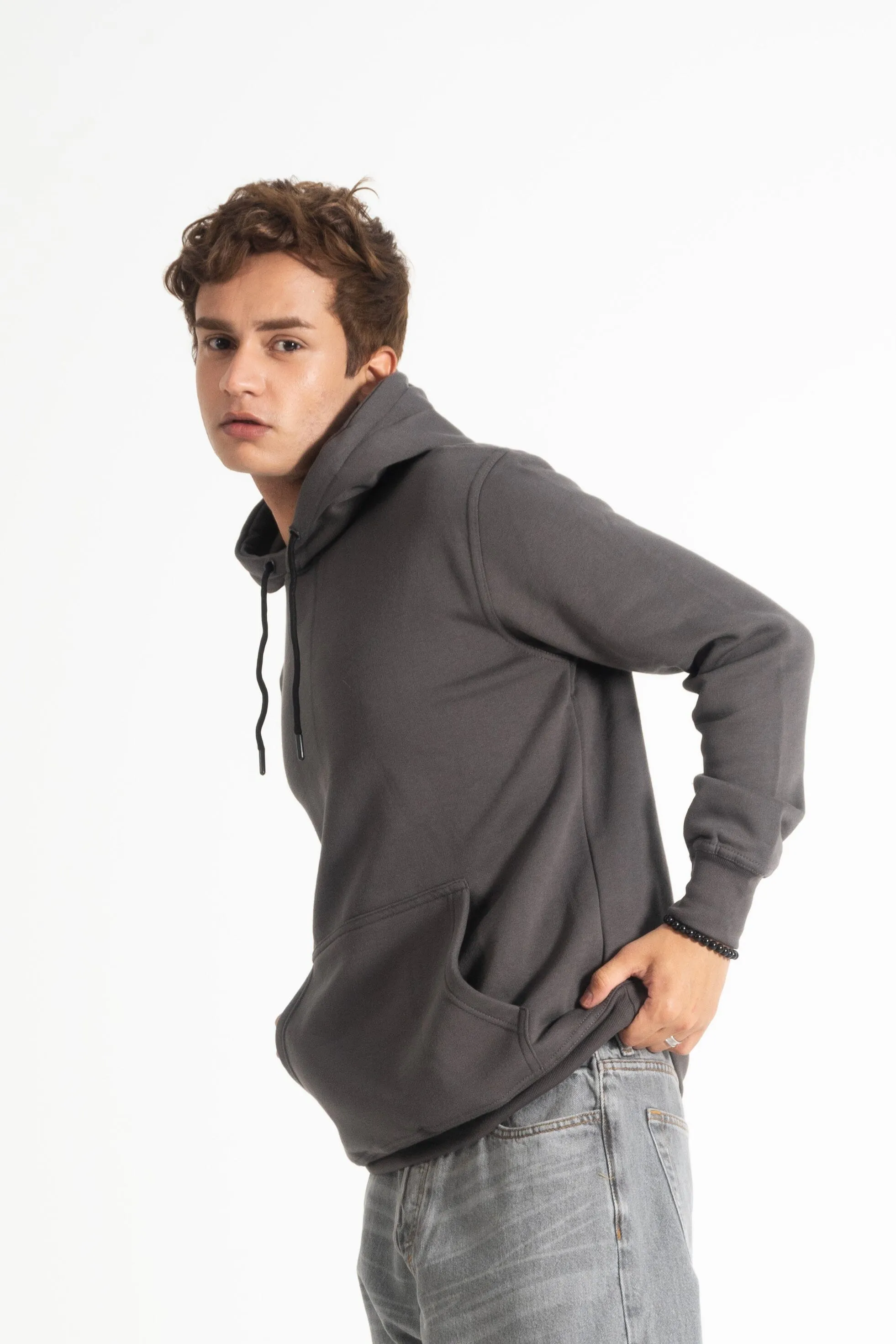 Polo Republica Men's Solid Fleece Pullover Hoodie