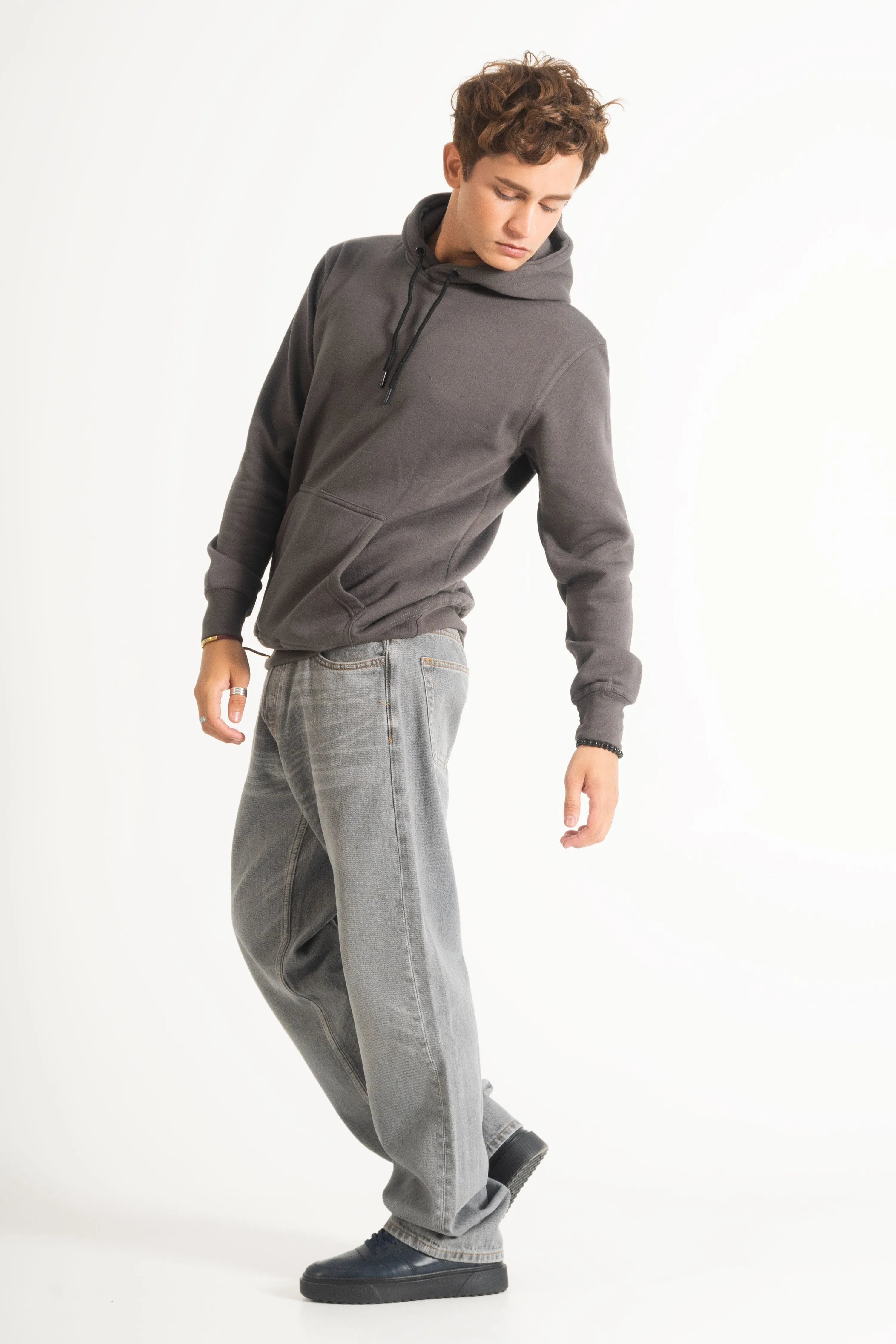 Polo Republica Men's Solid Fleece Pullover Hoodie