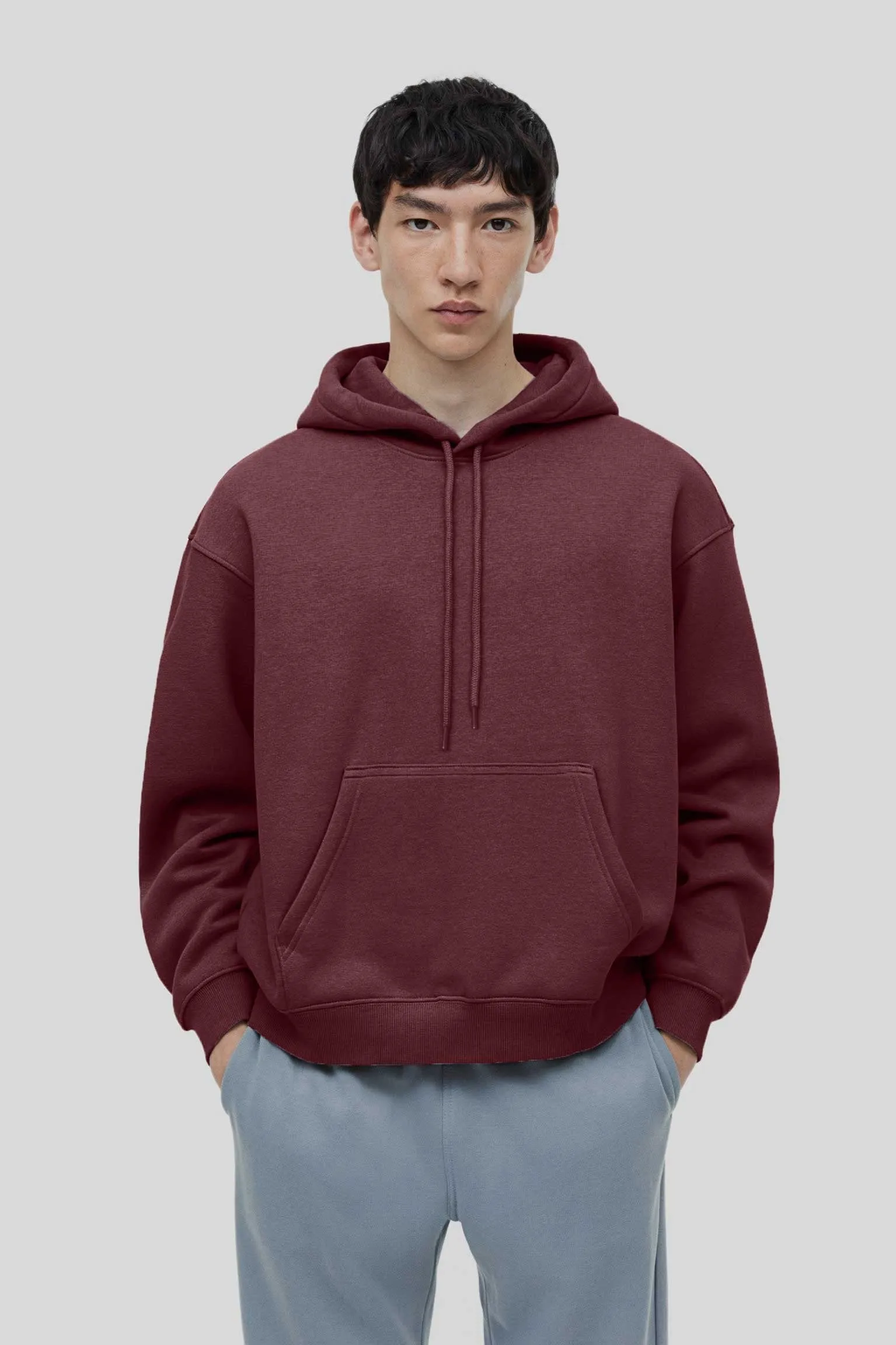 Polo Republica Men's Solid Fleece Pullover Hoodie