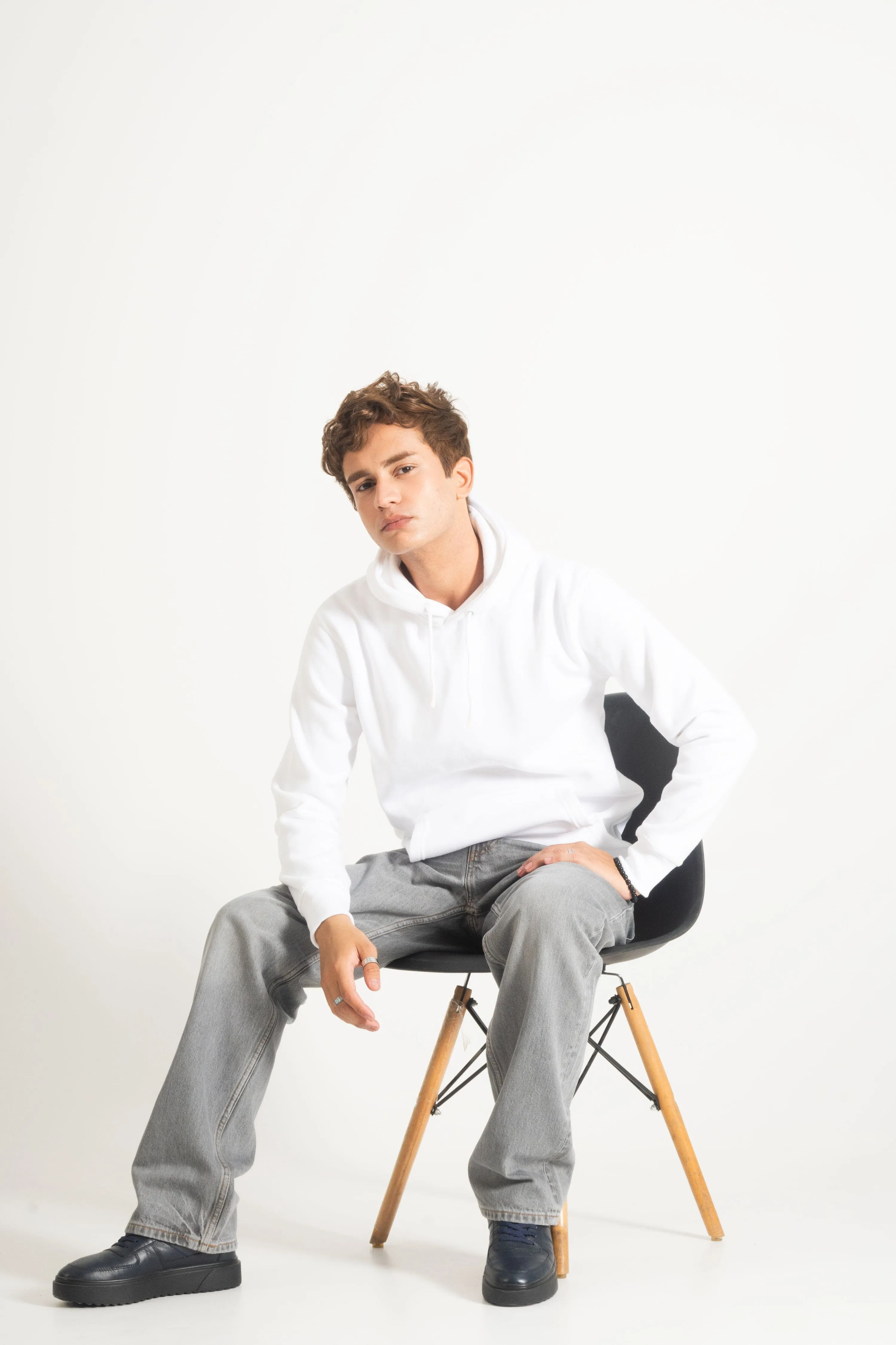 Polo Republica Men's Solid Fleece Pullover Hoodie
