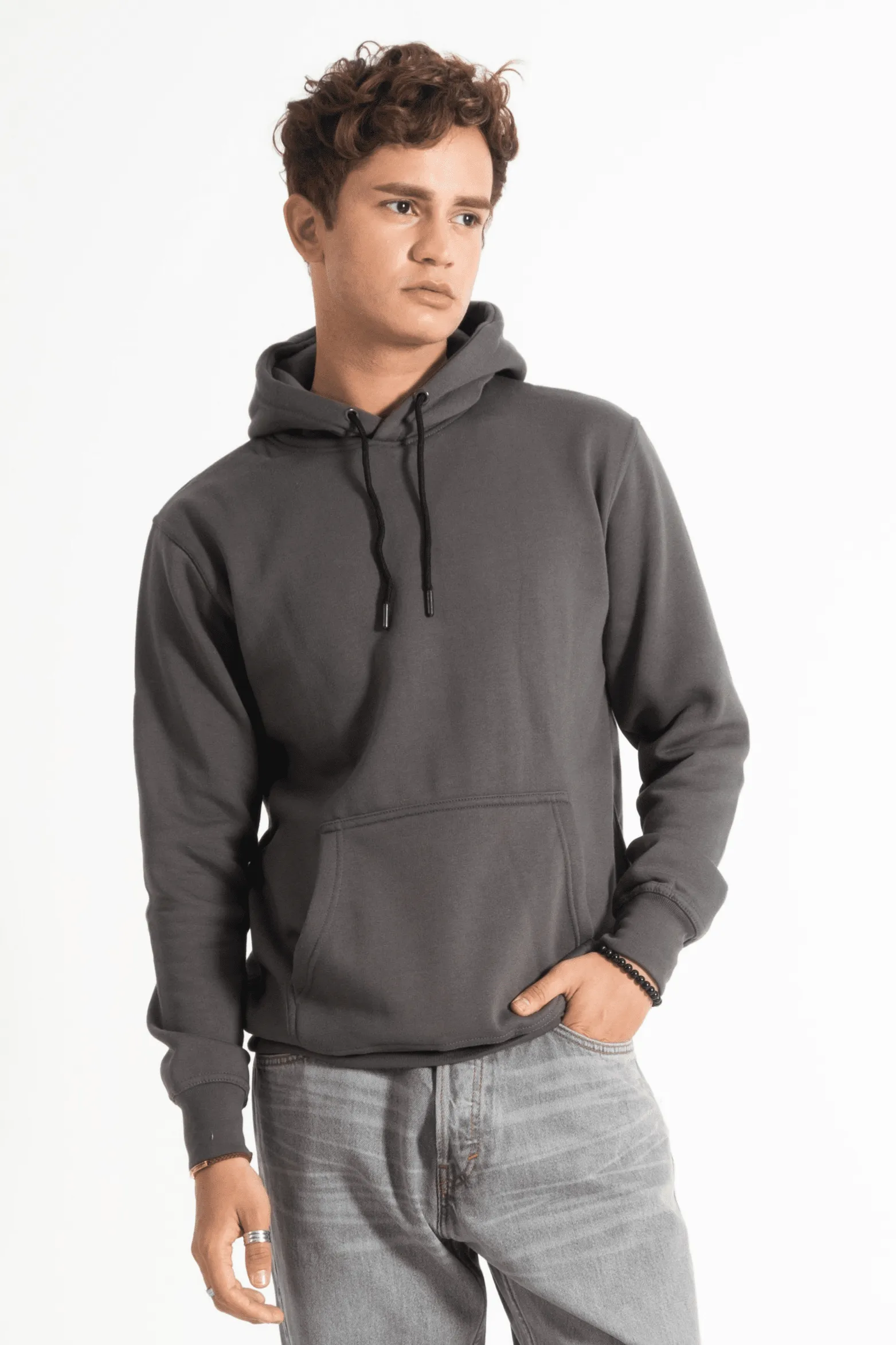 Polo Republica Men's Solid Fleece Pullover Hoodie