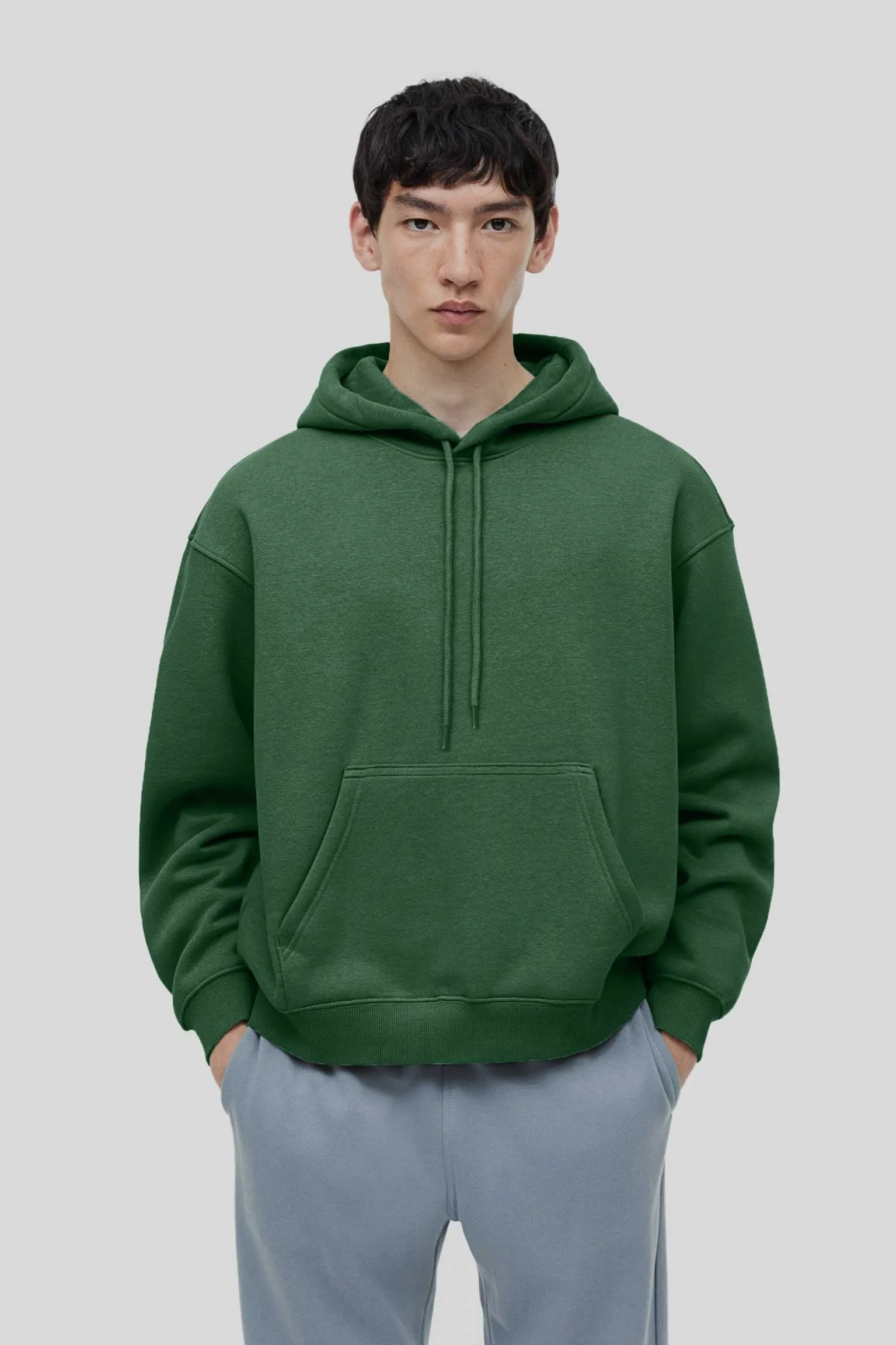 Polo Republica Men's Solid Fleece Pullover Hoodie