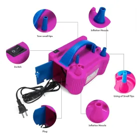 Portable Electric Balloon Pump/Electric Balloon inflator Decoration, 110V.600W for Party, Gift, Wedding Celebration, Holiday Party Decoration.