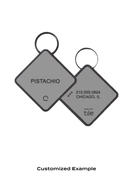 QALO TraQ Grey Silicone Dog ID Tag