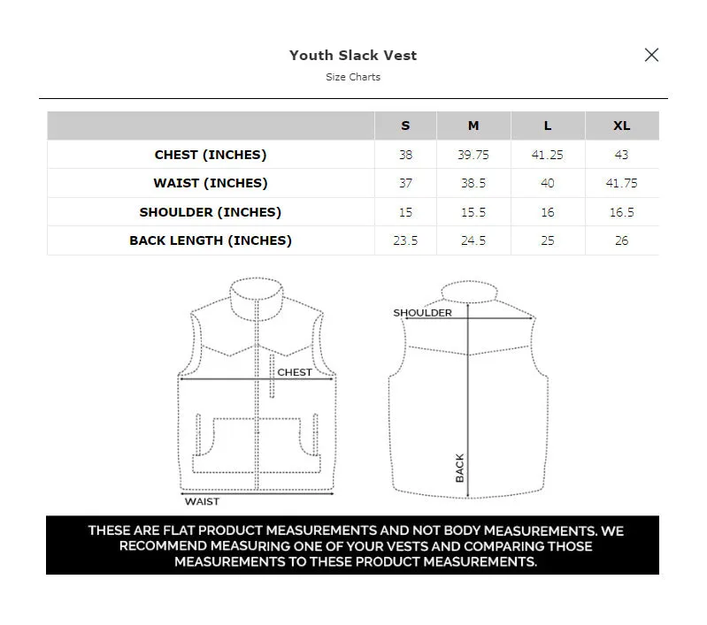 STS Ranchwear Youth Unisex Slack Brown Poly/Spandex Softshell Vest