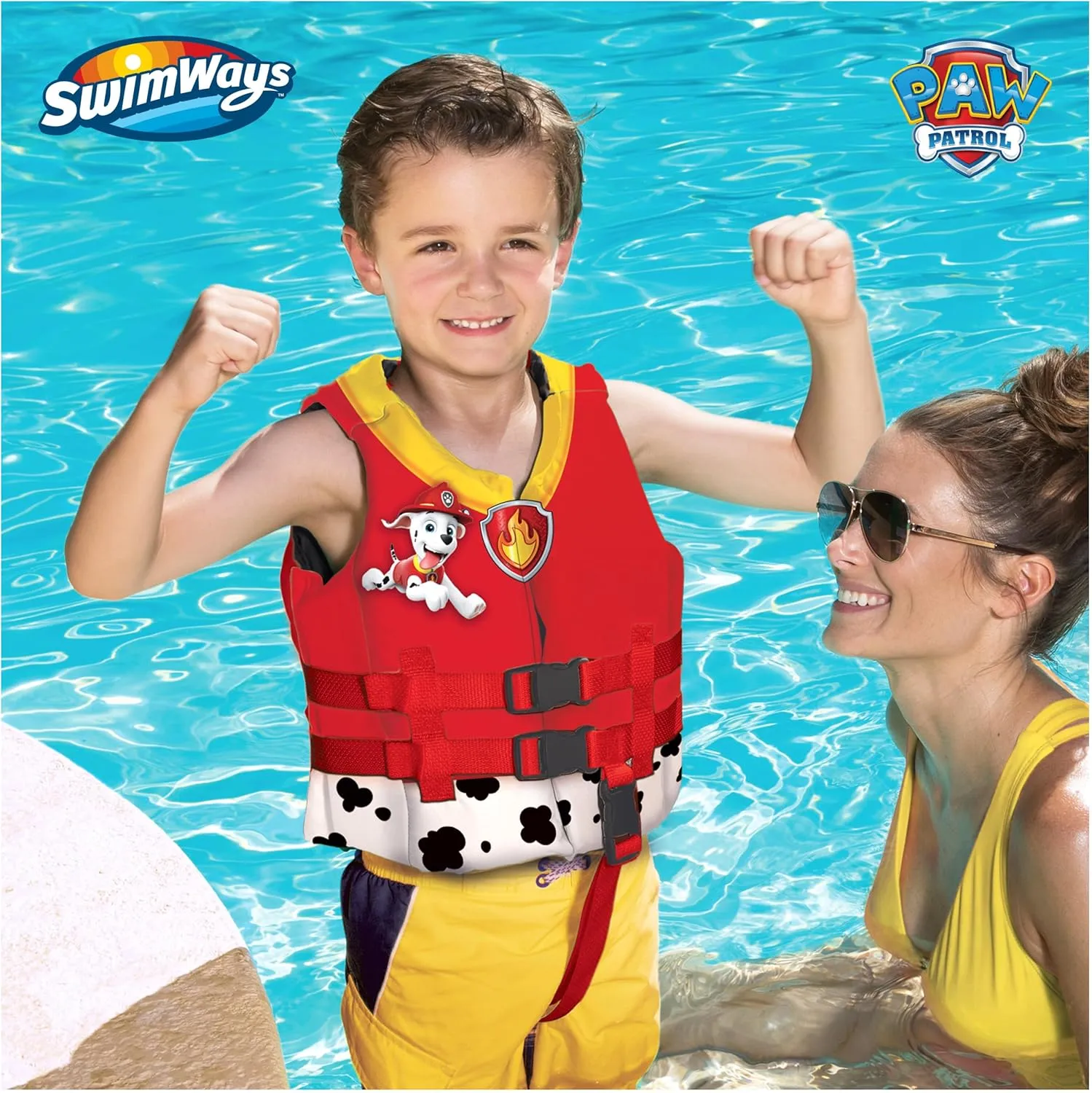 Swimways Paw Patrol AquaPups Skye Swim Huggable, Paw Patrol Toys, Bath Toys & Beach Toys, Floating Water Stuffed Animal for Kids Aged 1 & Up