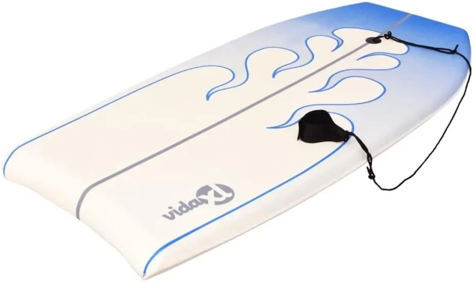 vidaXL Bodyboard 40.9" Blue - Surfboard with XPE Deck, PP Bottom, EPS Core - Waveboard for Adults & Kids - Boogie Board